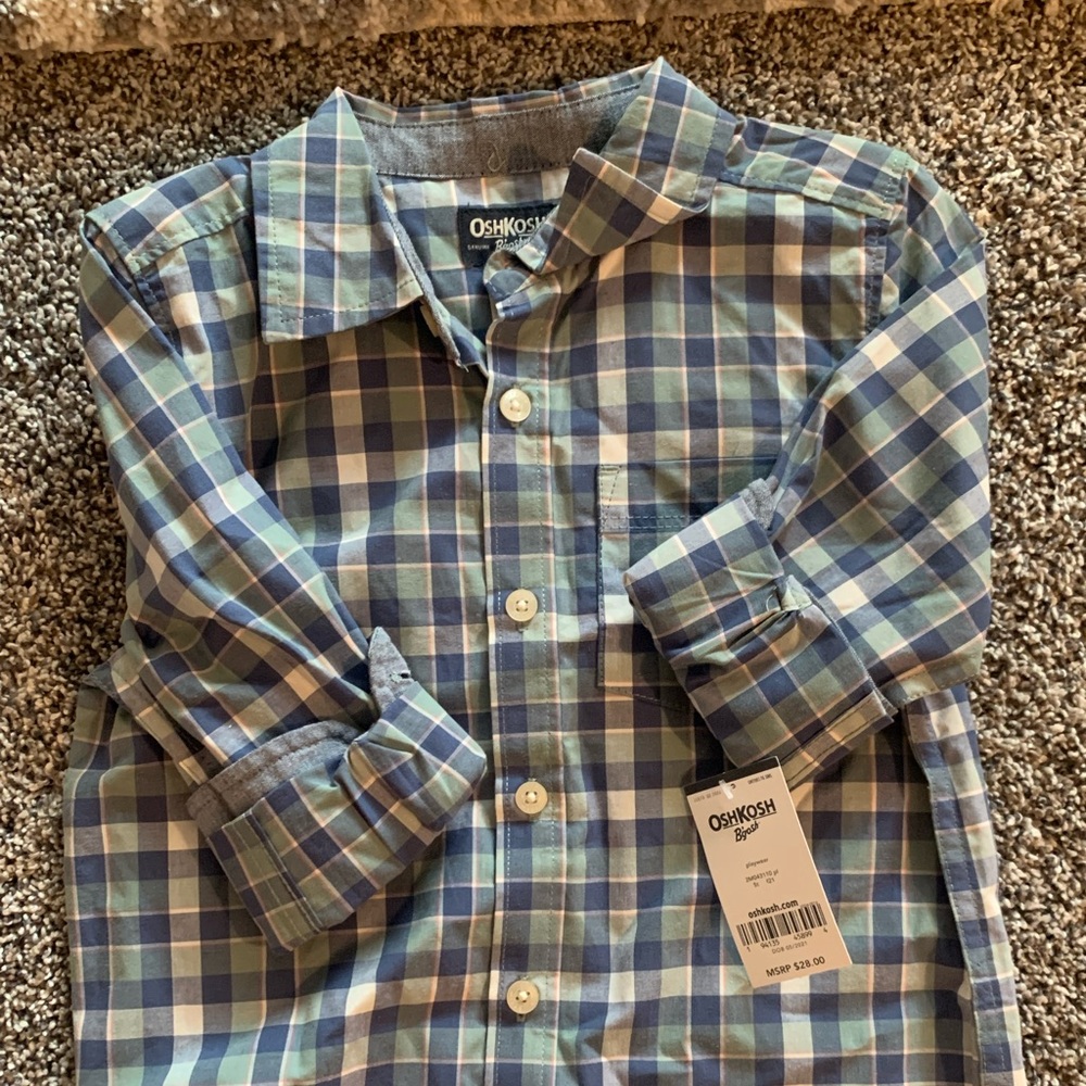 Boys carters button up top